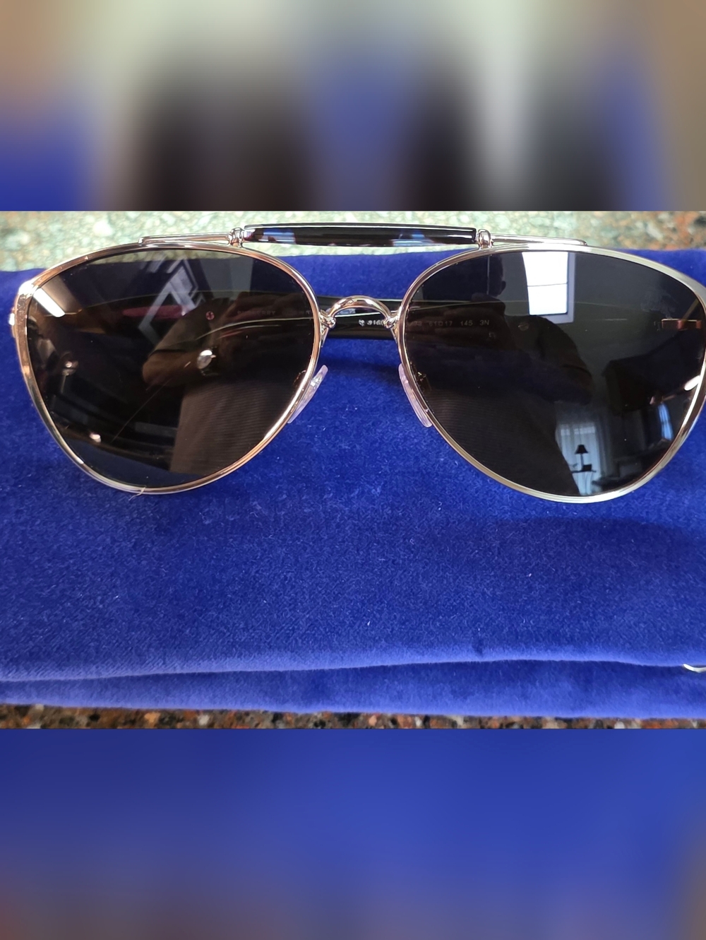 BurberryDark Brown Phantos Men's Sunglasses